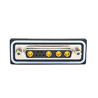 NorComp CDFS9W4203L211 Mixed Contact D-Sub Connectors 9W4 solder cup F FL 4-40 int thrd 20 Amp