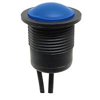 Dailywell PMD16-P2102T-L001 Low Profile Pushbutton Switch Low Profile24VDC/2ANon-Illuminated,SPST-NOOFF-(ON)Wire,IP67,Black