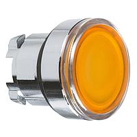 SCHNEIDER ZB4BA58 Momentary FLUSH W/ TRNSPRNT CAP, YELLOW