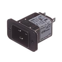 Corcom - TE Connectivity 20SRB1 AC Power Entry Modules 20A, Flnge Mnt Spade TML