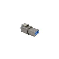 Bulgin PX1001P04GY Connectors 4 Contacts F Power Rectangular Grey Connector