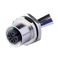 Same Sky (formerly CUI Devices) CDM1227-05A-FW-R9-050-67 Straight M12 Female Panel mount, Solder Type, Rear Fastened PG9?ACode 5PIN , Screw Copper alloy, 050M