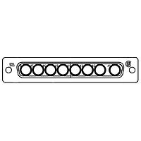 Amphenol CONEC 5008W8SXX99A10X Mixed Contact D-Sub Connectors 8W8S FEMALE