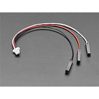 Adafruit 5765 Rectangular Cable Assemblies JST SH 1mm Pitch 3 Pin to Socket Headers Cable - 100mm long