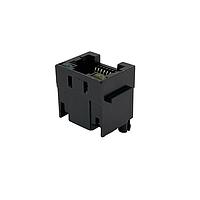 Adam Tech MTJ-88DX1-LV Modular RJ45 MODULAR JACK, DIP, TOP ENTR