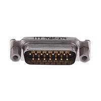 ITT Cannon DAMD15PJF225 Plug 90 pcb metal brkt screwlock SST shell