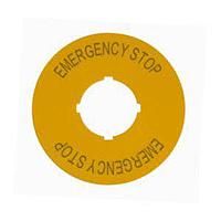 Eaton M22-XBK5 Legend Plate 60MM ROUND E-STOP LEGEND PLATE