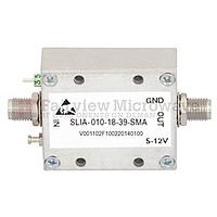 Fairview SLIA-010-18-39-SMA IP3 0 dBm Linear Amplifier Linear Low Noise with 1.5 dB NF Operating From 50 MHz to 1,000 MHz, 23 dBm P1dB and SMA