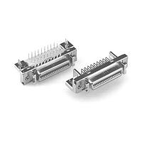 3M Electronic Solutions Division N10250-5242PC Micro-D D-Sub Connectors 50P R/A SHLD RECEPT BOARDMNT 4-40 THREAD