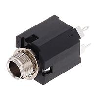 Amphenol Audio ACJM-MN-2S Phone Connectors 1/4"VERT CHASIS CONN MNT Needle CONT