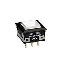 NKK Switches UB15KKG015F Sealed SP ON-(ON) BRT GN AU