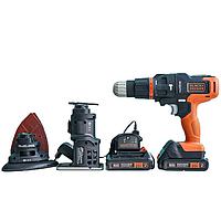 Black & Decker EVO185B1-B1 Handheld Drill (0-360 / 0-1400 rpm)