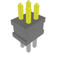 Samtec FTSH-102-02-L-D Shrouded High Reliability Header Strips, .050" pitch