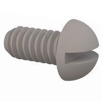 Essentra Components 010080R012 Round Slotted Round Slotted Screw, #0-80 Thread,  1/8 Lg