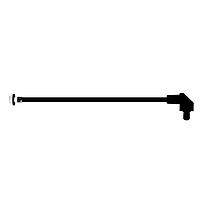 BIVAR SZR1-10.00-F4PRD54 Flexible Light Pipes with LEDs 10 Inch, Black Fiber, Red Lens, IP54