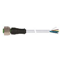 Murrelektronik 7000-12241-2351000 Sensor Cables / Actuator Cables M12 female 0 with cable, PUR 5x0.34 gy UL/CSA+drag chain 10m