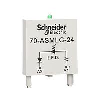 Schneider Electric Relays 70-ASMLG-24 Accessories and Hardware 70-ASM Socket Module / LED Indicator for 70-750 and 70-788 Sockets