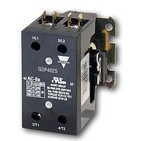 Carlo Gavazzi GDP402S24V Definite Purpose Contactors Two-pole Definite Purpose style, 40Amps rated (FLA at 240VAC) contactor with screw terminals, 24 VAC coil and no auxiliary contacts.