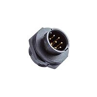 Amphenol LTW ABD-04RMMS-LC7001 Circular Metric Connectors Ceres, Standard Size, Plastic, 5A, 04 pins, Male Connector, Male Contact, Circular, 2 Points Lock, Solder, Receptacle, IP67