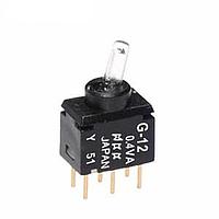 NKK Switches G12JPD Ultra miniature fully illuminated toggles SPDT ON-NONE-ON AMB