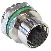 Bulgin PXMBNI12RPM17AFLM16001 Straight M12 A-coding 17 Pins Male Panel Mou