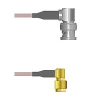 Amphenol Custom Cable Q-0F038000H012i RF Cable Assemblies BNC-RP/SMA-RP G142 12I