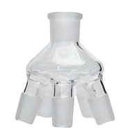 DLAB 18900194 Distilling Spider with 5 Flasks (50mL; NS 29/32)