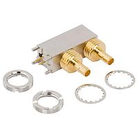 Amphenol RF 903-865J-71P Multi-Port Connectors Mini SMB RA PCB Bulkhead 75 Ohm