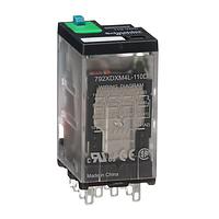 Schneider Electric Relays 792XDXM4L-110D Cube MINI CNRL RELAY 4PDT 6A COIL: 110VDC