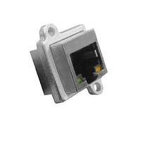 Stewart Connector SS-60400-007 Modular Modular Jack Vertical 4Port CAT6 SealJack with LEDs