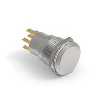 Alcoswitch - TE Connectivity 4-2213767-8 Pushbutton Switches AV19 DPM 0.4VA MOVE RING LED RED 24V