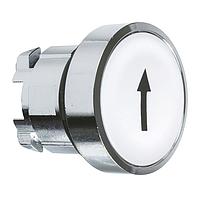 SCHNEIDER ZB4BA334 Momentary FLUSH WHITE WITH BLACK UP ARROW MRKNG