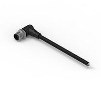 Wurth Elektronik 643632120305 Sensor Cables / Actuator Cables WRCIRC M12  Screw  Coding A  Cable Assembly  with 2 m PVC cable Angled with Metal Coupling Nut Male connector, polarity 5