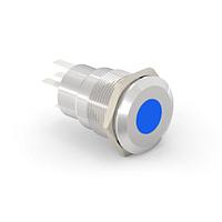 Alcoswitch - TE Connectivity 3-2213765-7 Pushbutton Switches AV19 SPL 3A SPOT LED BLUE 12V