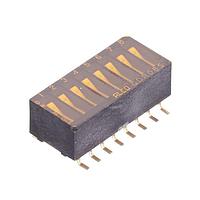 AMP Connectors - TE Connectivity GDR08S04 DIP Switches SW DIP RCKR 8POS SMD