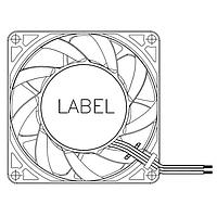 Delta Electronics, Inc. PFR0812XHE-SP00 Tubeaxial Fan, 80x38mm, 12VDC, 134.29CFM, 42W, 3.5A, 71.5dBA, Ball, 4-Leads, Tach/PWM