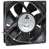 Delta Electronics, Inc. AFB1212ME-F00 Tubeaxial Tubeaxial Fan, 120x38mm, 12VDC, Ball, 3-Lead Wires, Lock Rotor Sensor, Tach