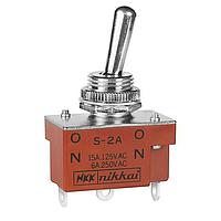 NKK Switches S2A Medium capacity standard size toggles ON-NONE-ON SPDT SOLDER LUG