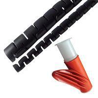 Essentra Components SHR-25-6V0B Slit Harness Wrap Slit Harness Wrap.Black.25MM Max. 1 EA=20 Mtr