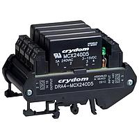 Sensata Technologies - Crydom DRA4-MPDCD3 Solid State Relays SSR Relay, 4 Channel, DIN Rail Mount, 60VDC/3A, 3-32VDC In, BJT Output