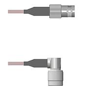 Amphenol Custom Cable Q-0B04X000H120i RF Cable Assemblies BNC-SJB/TNC-RP G142 120I