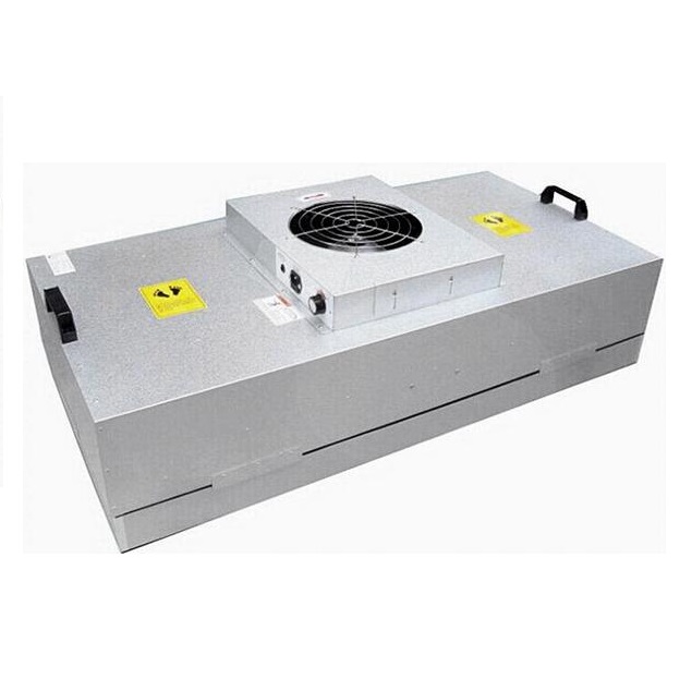 Fan filter unit used in a cleanroom air filtration system