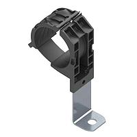HellermannTyton 151-01521 Ratchet Clamp Ratchet P-Clamp, 1.38 - 2.01" Bundle Dia, 90 Long, 0.33" Hole Dia, PA66HIRHSUV/ST/ZN, Black, 140/ctn