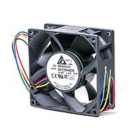 Delta Electronics, Inc. AFC0948DE-TP20 Tubeaxial Fan, 92x38mm, 48VDC, 159.37CFM, 28.8W, 0.6A, 67dBA, Ball, 4-Leads, Tach/PWM