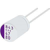 PANASONIC 100SXE27MX+3 Aluminum Polymer Capacitors 100VDC 27uF 20% 40mOhm 730mA Lead Terminal Cutting