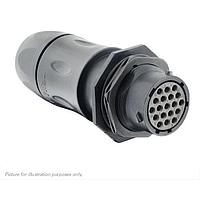 Eaton Souriau-Sunbank UTSX7JC1419S Receptacles Jam nut receptacle, with cable gland backshell, for 19 female contacts, IP68/69K