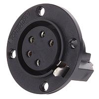 Amphenol Audio AP-5-13 Speaker Connectors FEM CHASIS Round FLNG Machined CONT