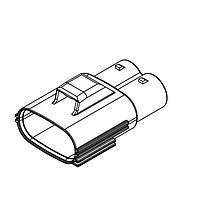 Yazaki 7282321430 Plug Housing CONN 2P 375 BLK