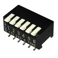 CTS Electronic Components 193-6MS DIP Switches DIP switches/SIP switches, SPST, PIANO, 6 POS, SMD, TUBE, OFF