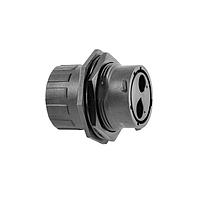 Amphenol SINE Systems RTS718N2PHEC03 Receptacles Receptacle, Jam Nut, 2 Position, Male, Shell Size 18, Silicone Seal, and End Cap with Individual Wire Sealing